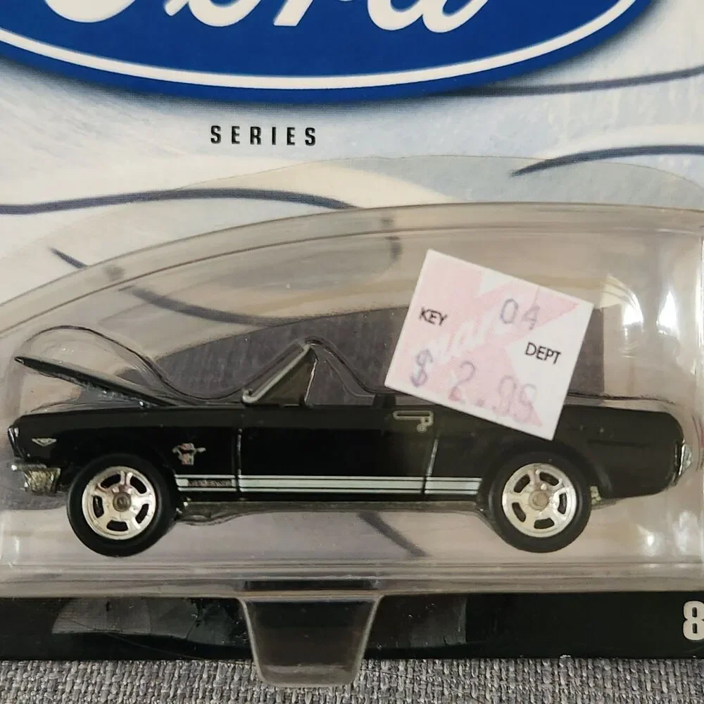 Lot of 2 NIP 100% Hotwheels Ford Series 65' and 67' Mustang 1:64 Die Cast Cars